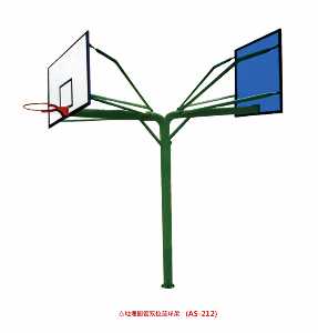 地埋圓管雙位籃球架