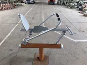 公園塑木健身路徑器材生產完成